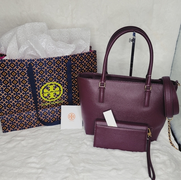 Tory Burch Set Convertible Tote Wristlet Wallet - Picture 6 of 16